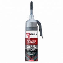 KERRY KR-143-1 Герметик многоцелевой высокотемпературный нейтральный красный 100мл 1/12шт